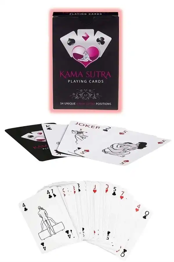Beyaz Kağıt Kama Sutra Pozisyonlu Fantezi Oyun Kartı