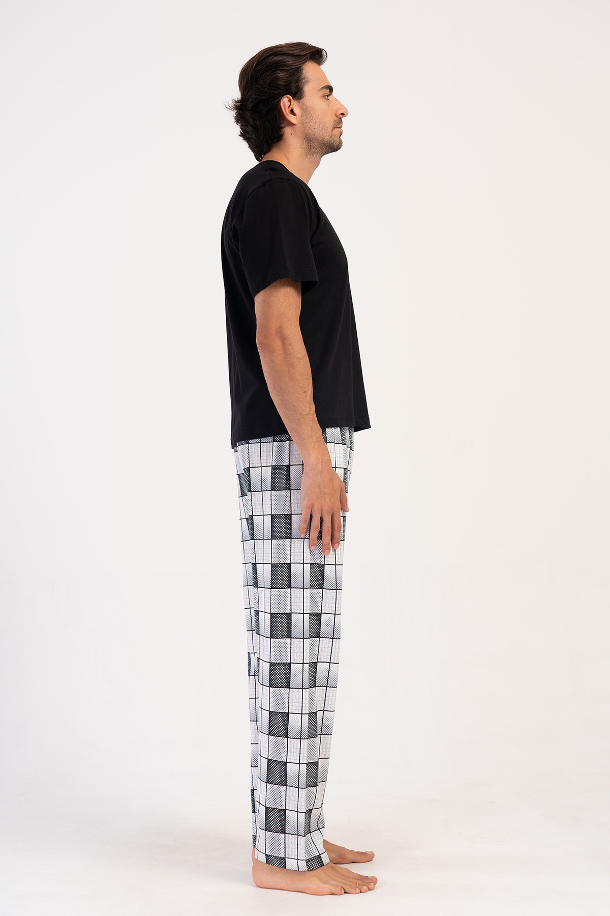 Erkek Gri Suprem Cepli Tek Pijama Altı