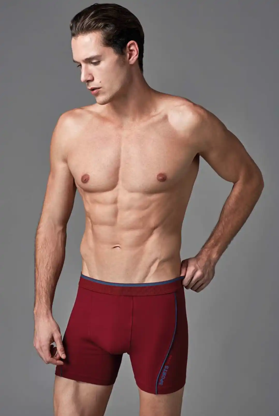 Erkek Pamuk Elastan Karışımlı Slim Boxer