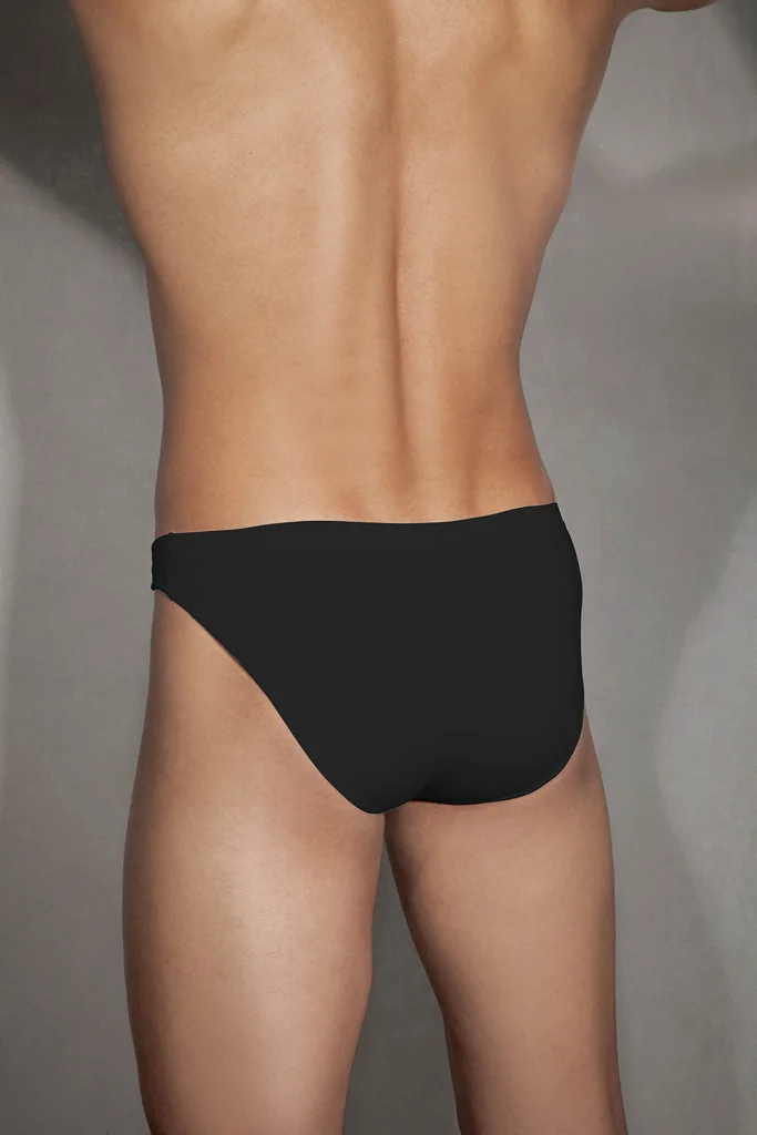 Erkek Pamuklu Siyah Düşük Bel Slip Külot