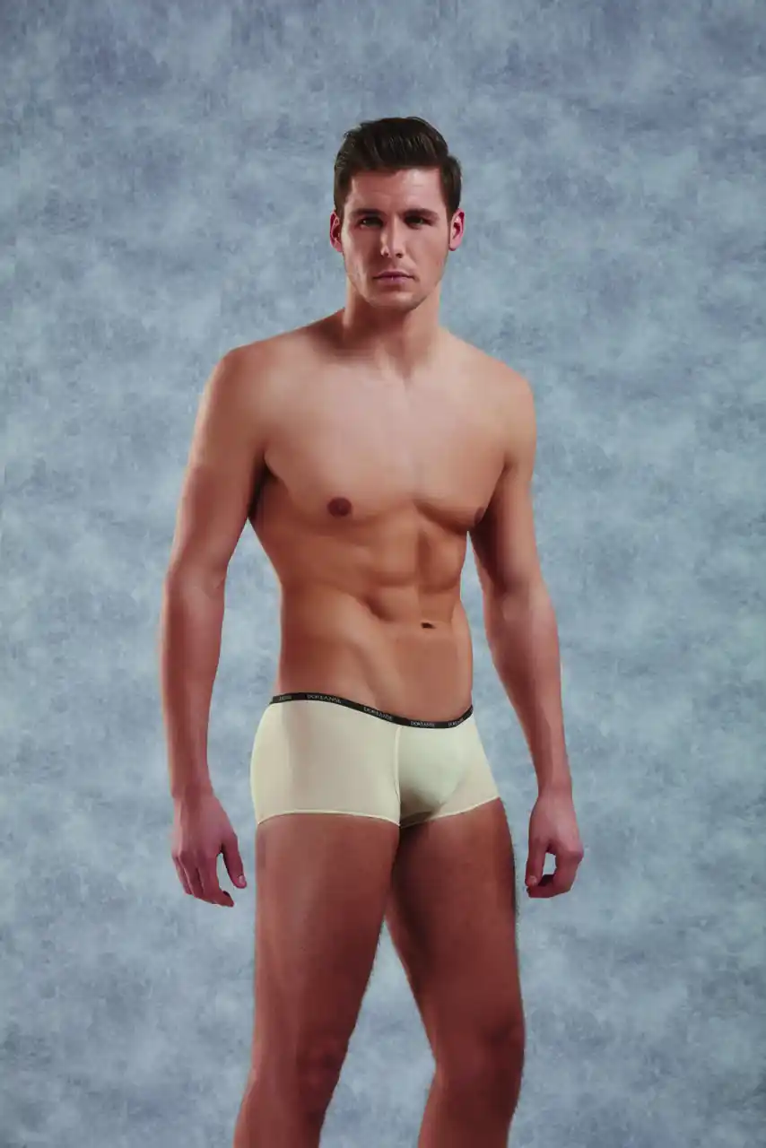 Erkek Ten Polyamid Mini Paça Boxer