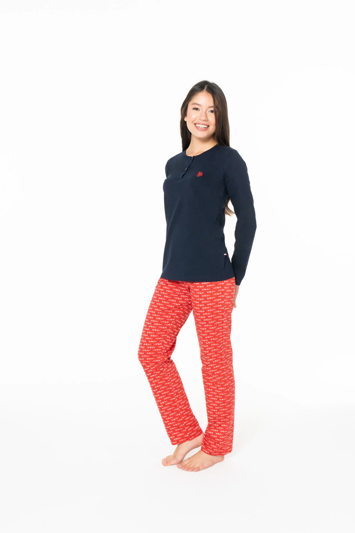Kadın Lacivert Pijama Takım U.S. Polo Assn.