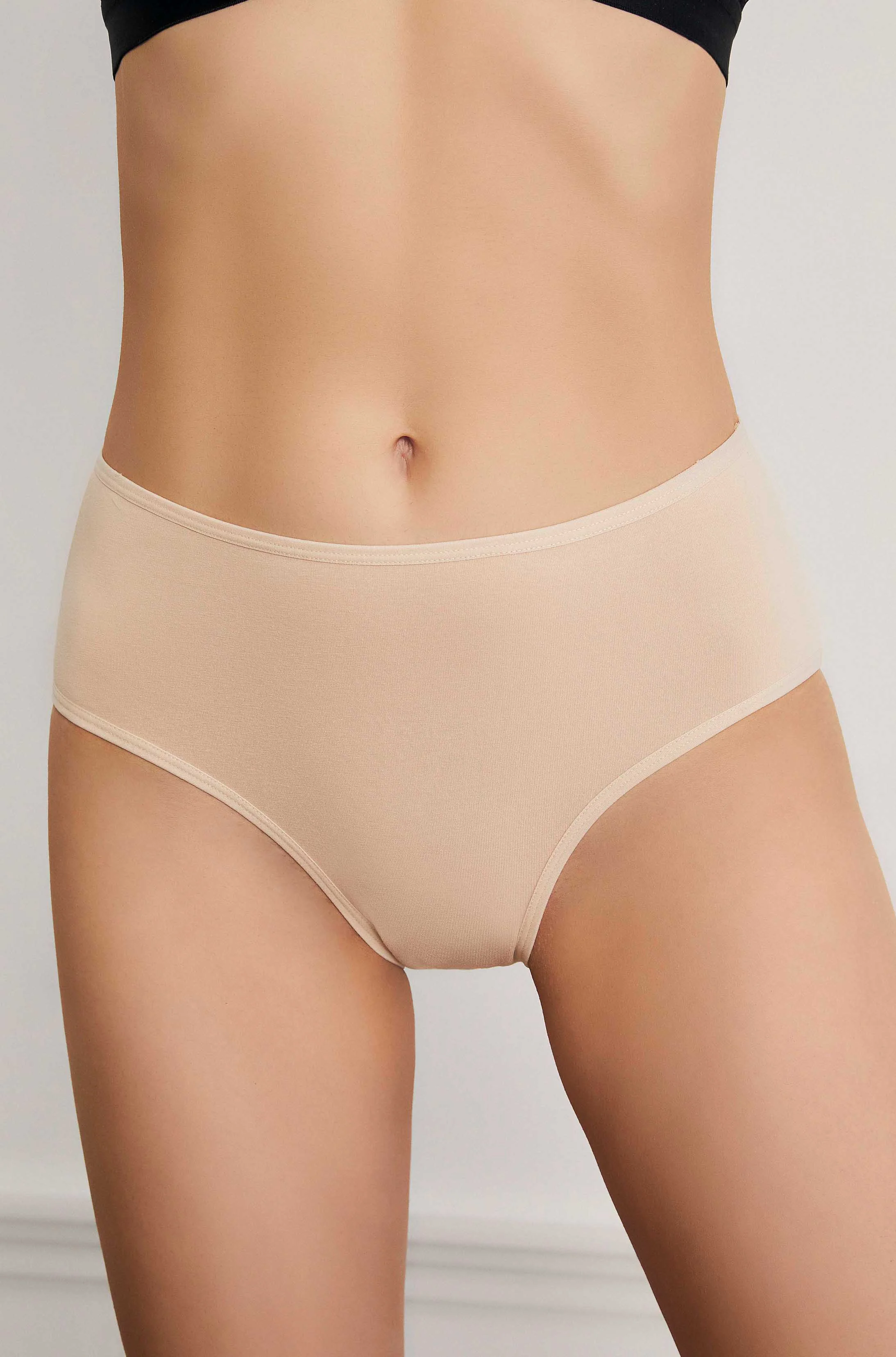 Kadın Pamuklu 5'li Yüksek Bel Slip Külot