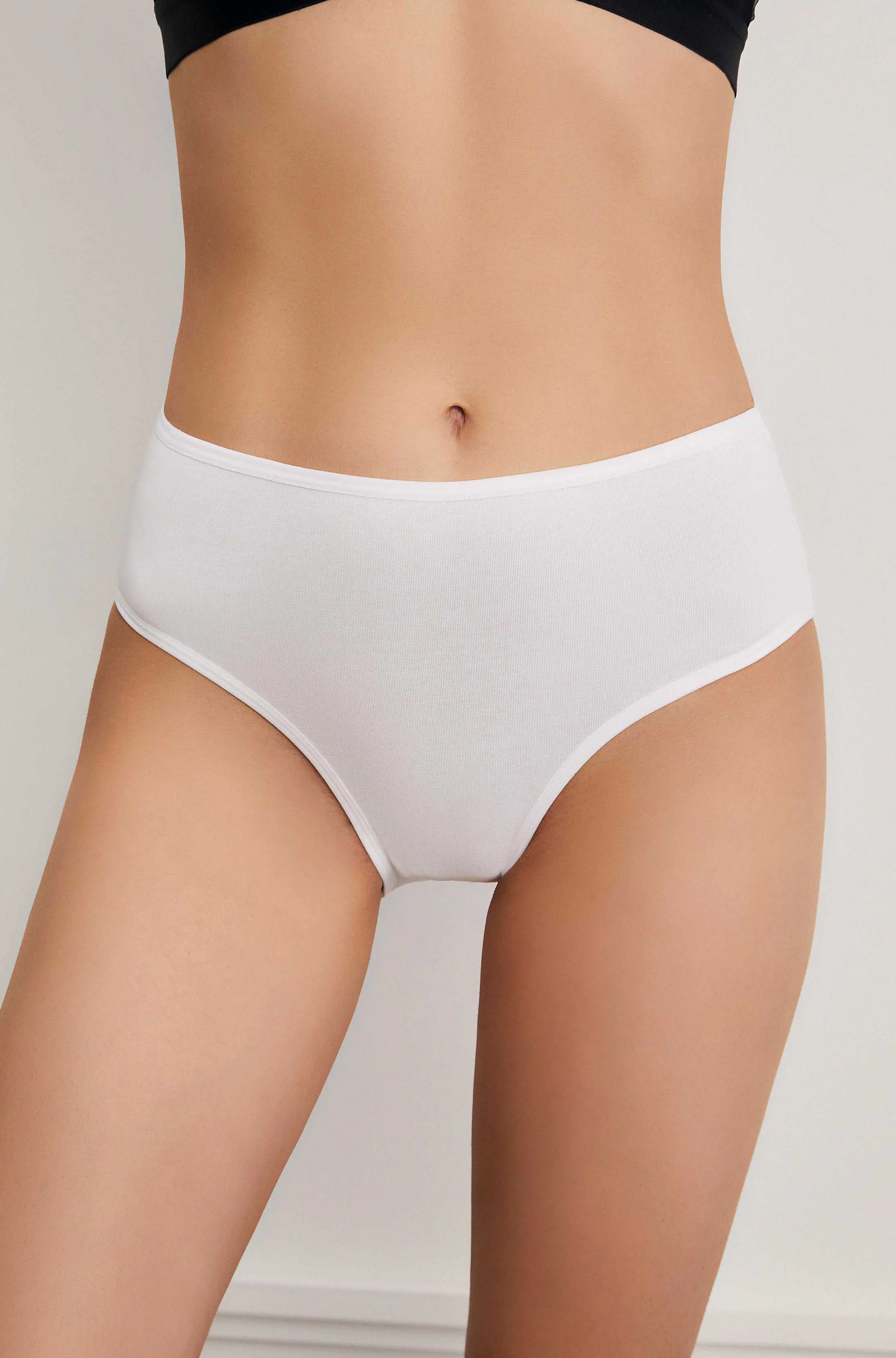 Kadın Pamuklu Yüksek Bel 3'lü Slip Külot 
