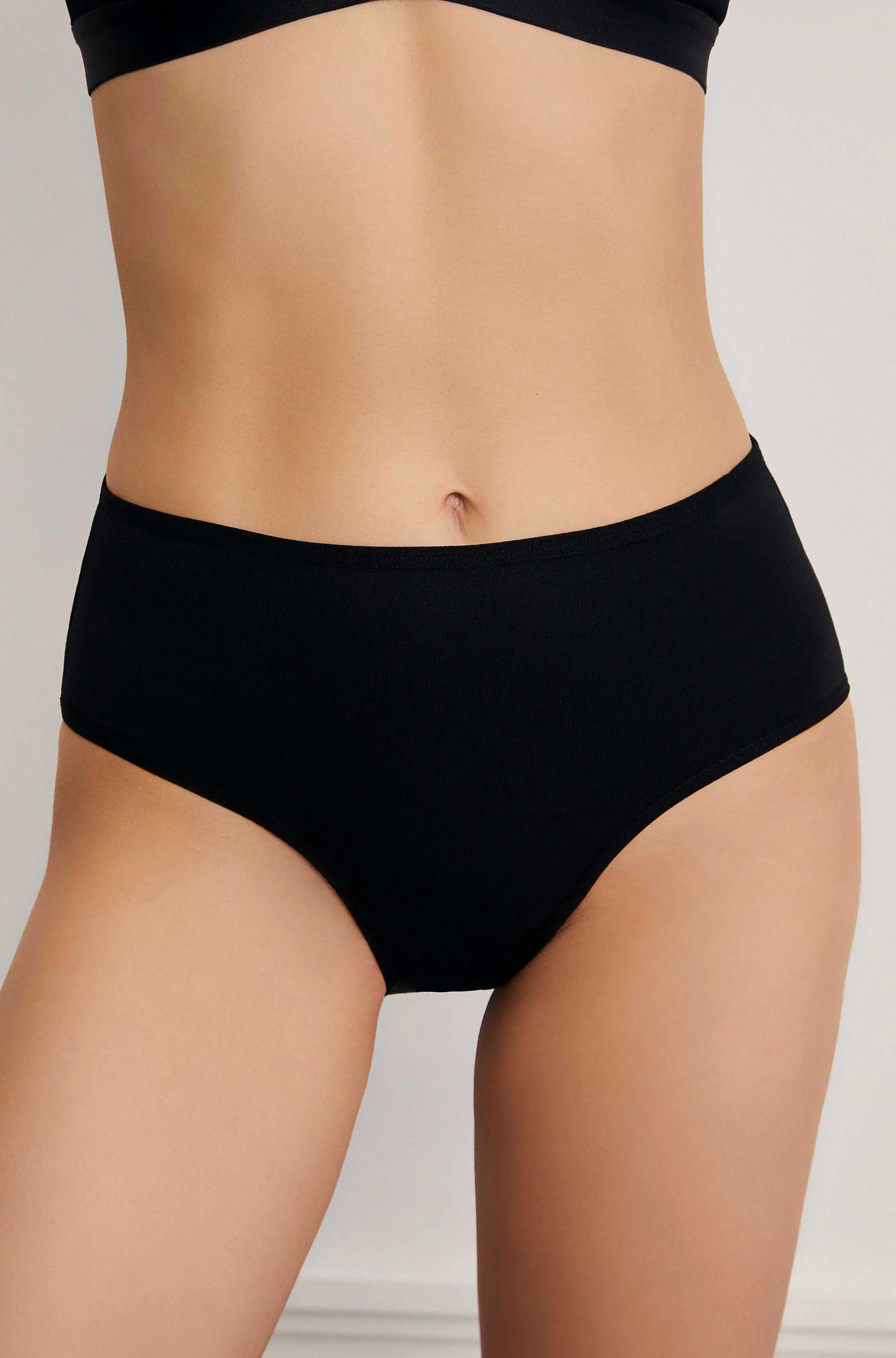 Kadın Pamuklu Yüksek Bel 3'lü Slip Külot 