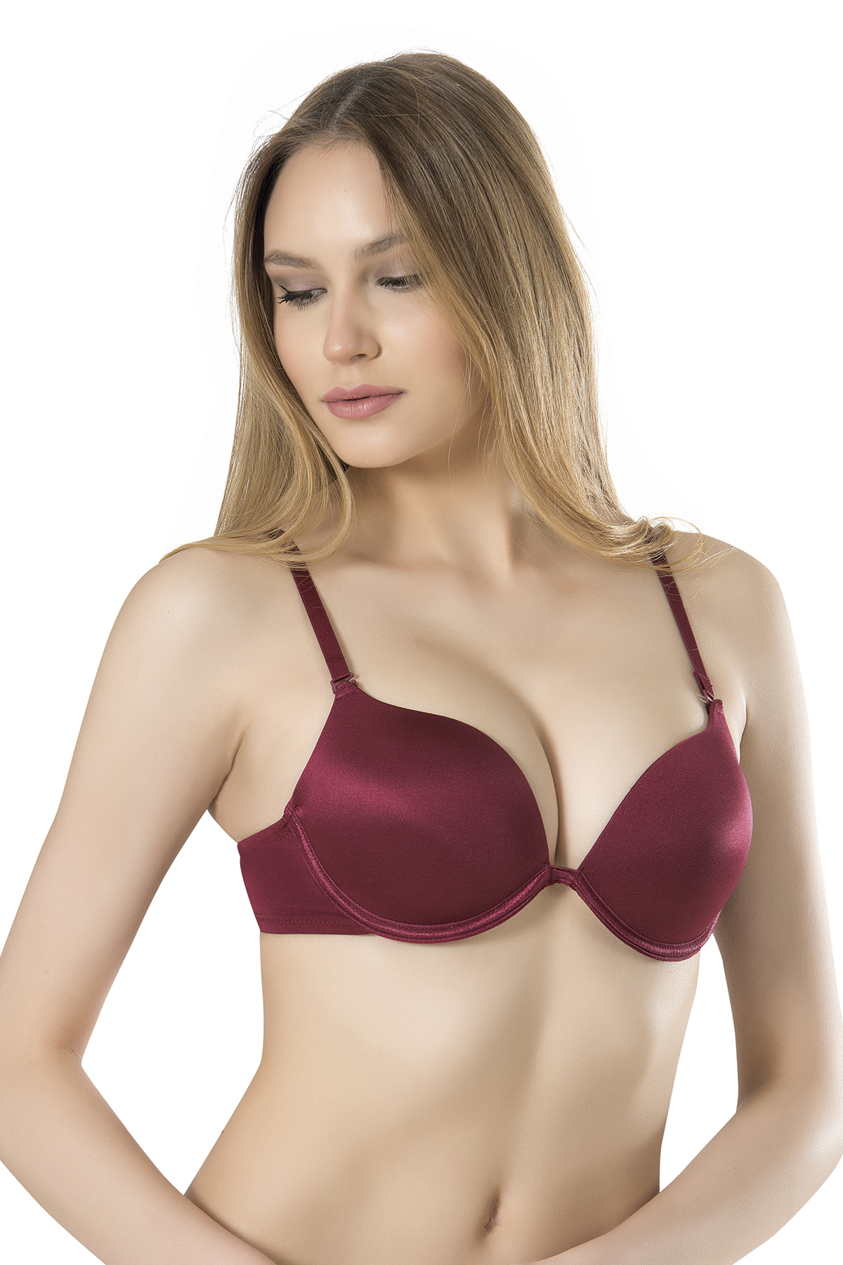 Mikrofiber İnce Askılı Çift Dolgulu Kadın Sütyen