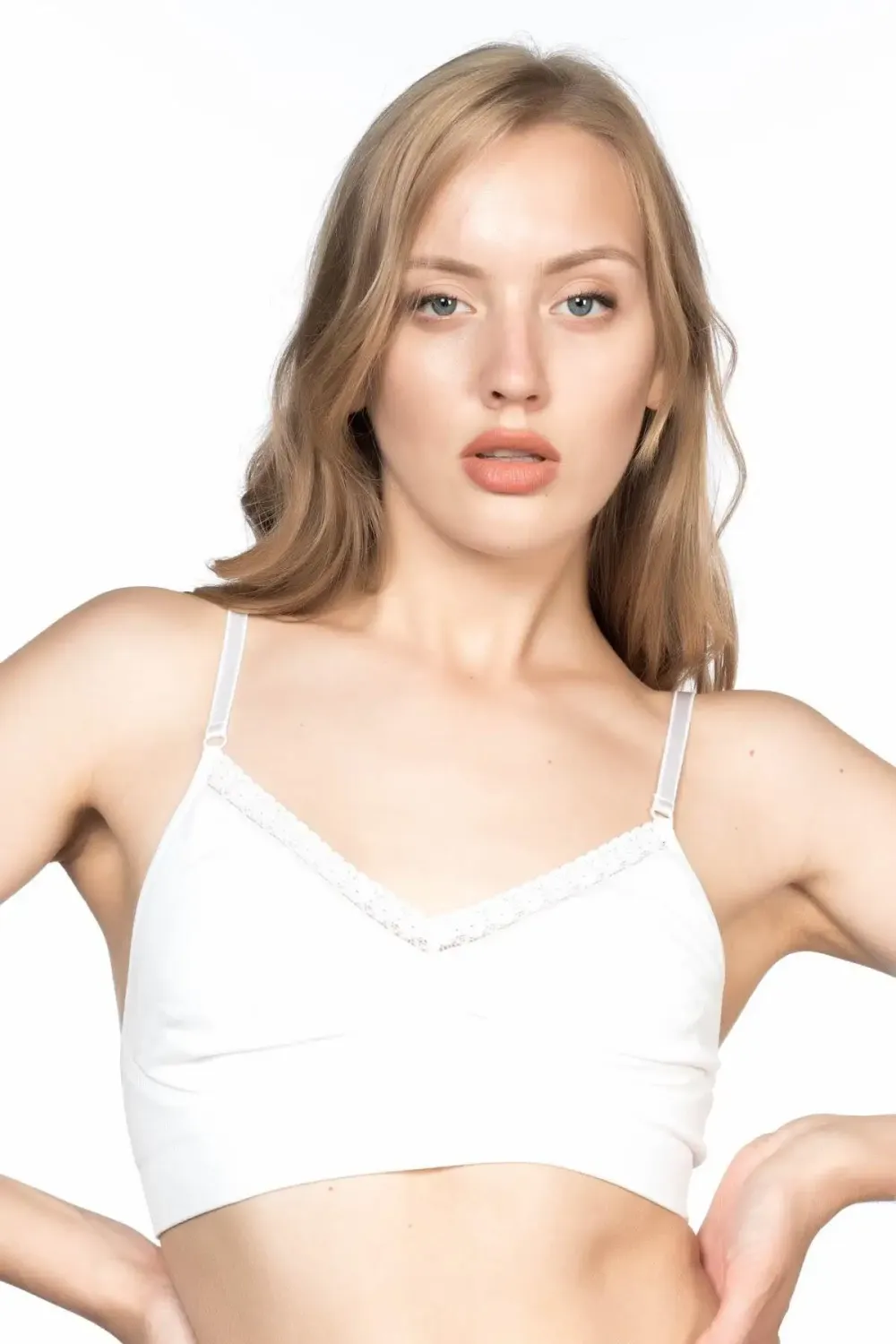 Agraflı Beyaz Minimizer Korse