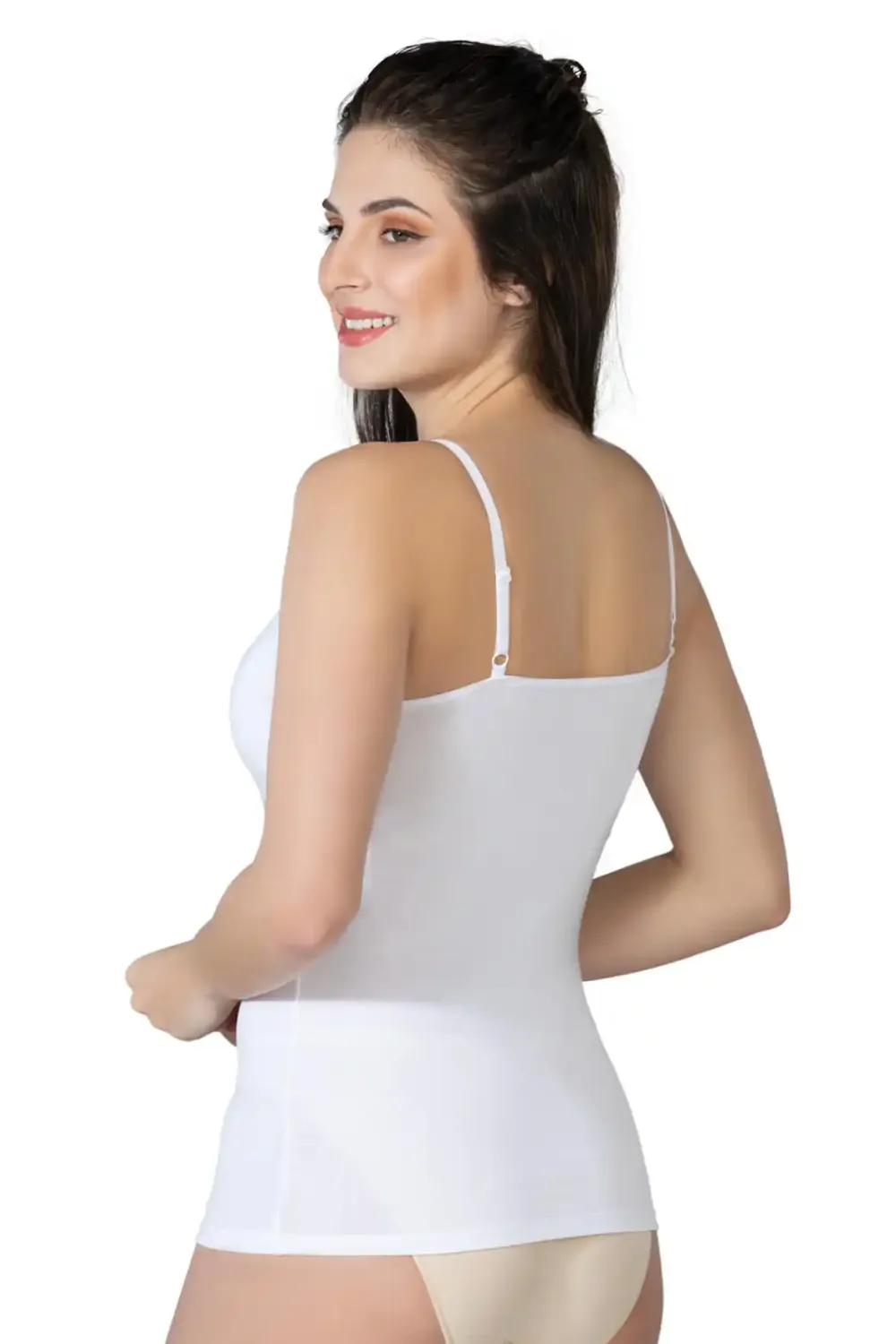 Beyaz Modal Cotton Kaplı Emzirme Atlet