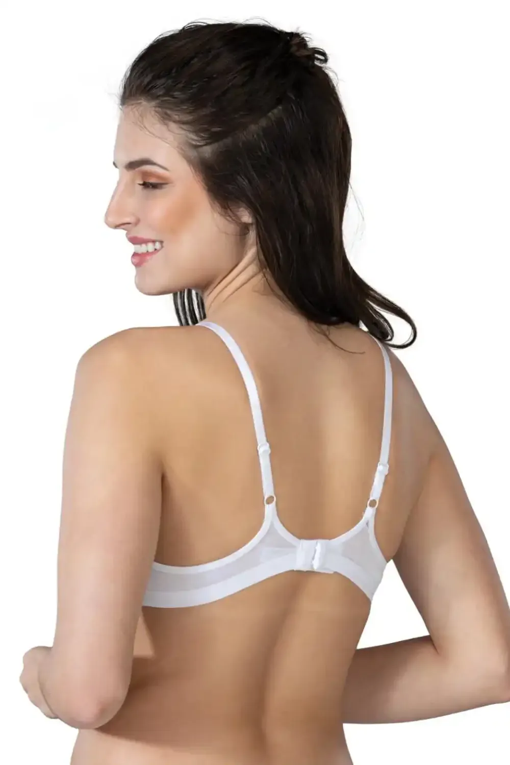 Beyaz Modal Cotton Kaplı Sütyen