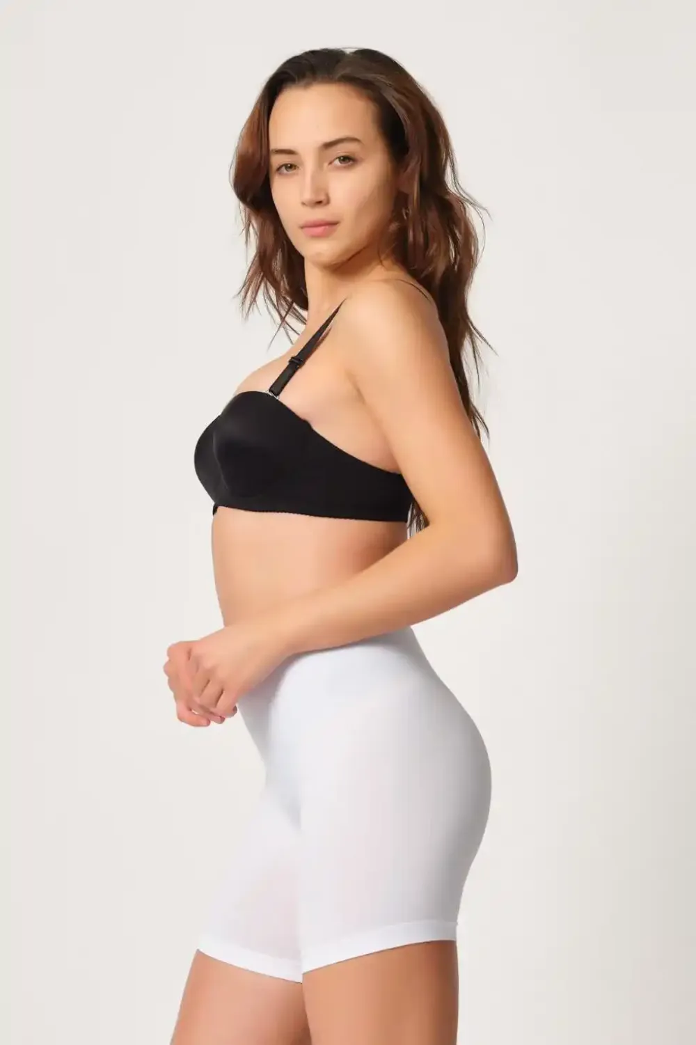 Beyaz Soft Paçalı Boxer
