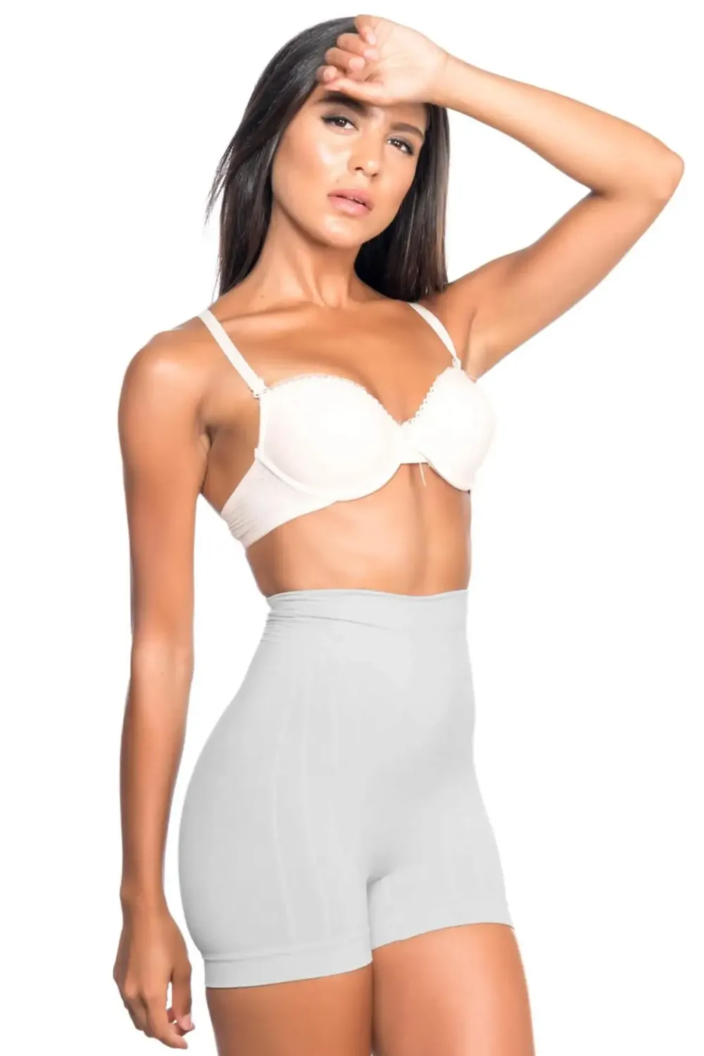 Düşük Bel Ekru Boxer Korse