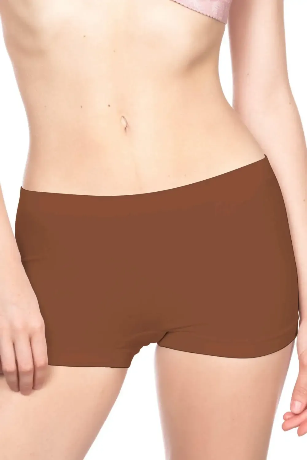 Dikişsiz Form Kahve Soft Boxer