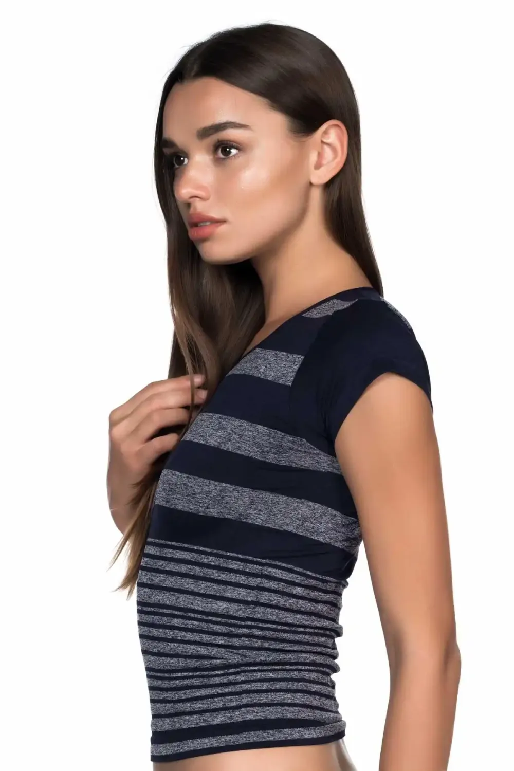 Lacivert Soft Seamless T-Shirt