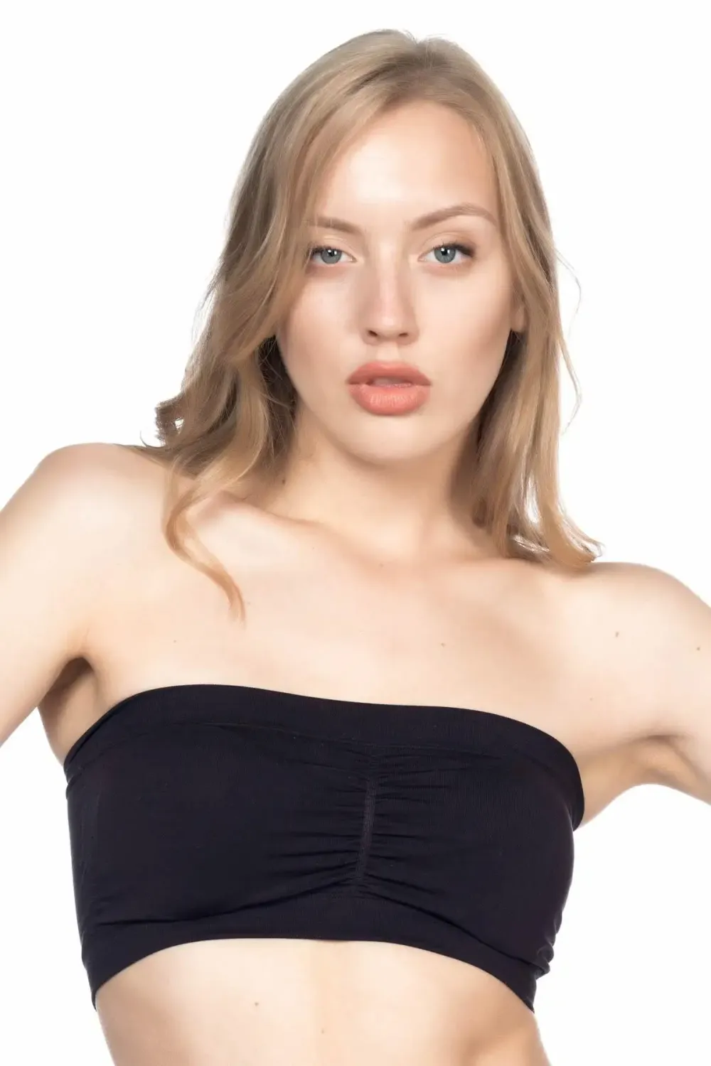 Pedli Siyah Straplez Korse