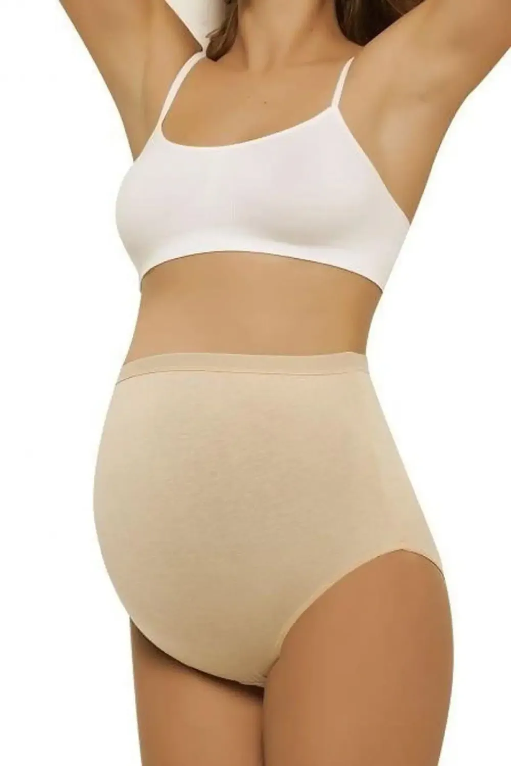 Dikişsiz Soft Ten Rengi Hamile Slip