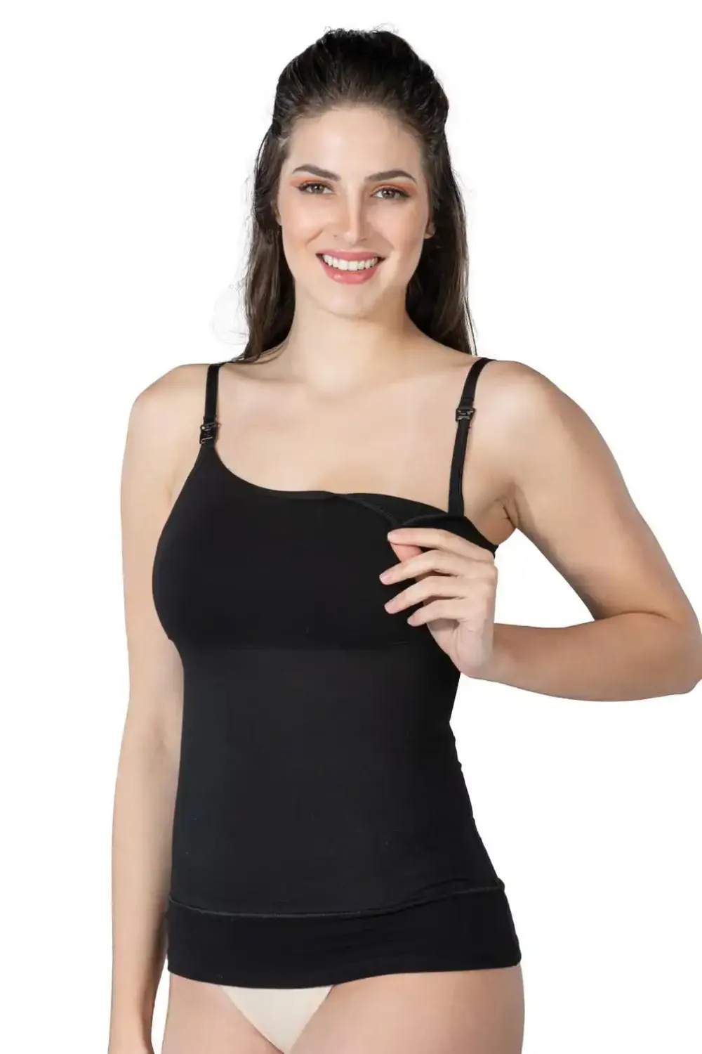 Siyah Modal Cotton Emzirme Atlet Korse