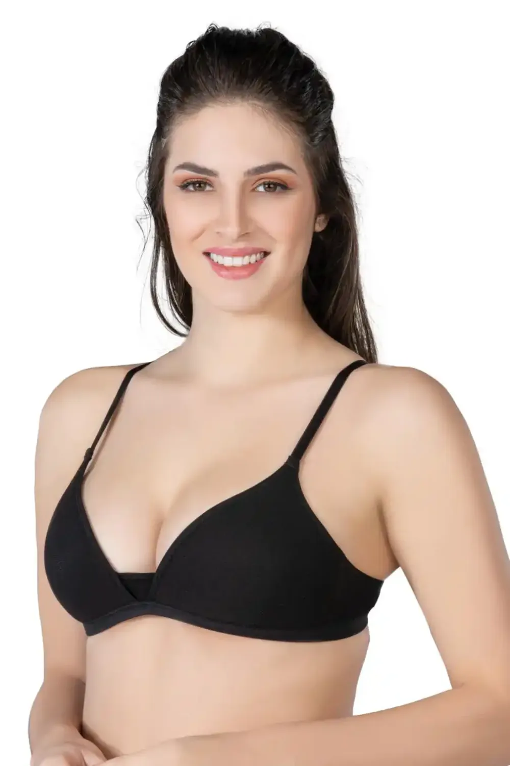 Siyah Modal Cotton Kaplı Sütyen