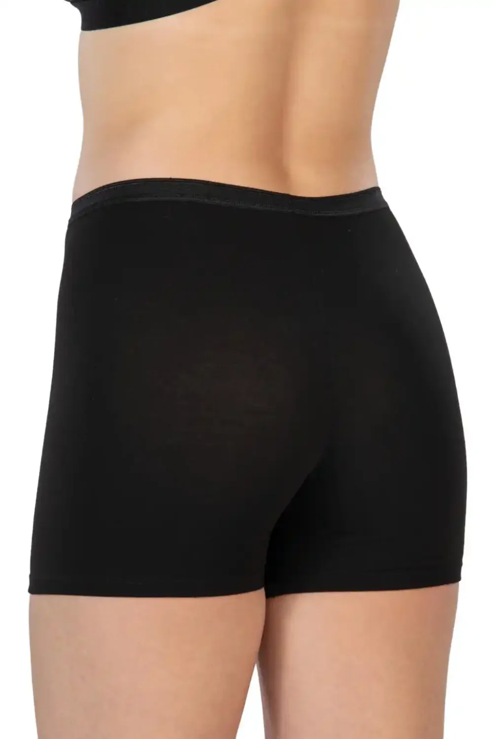 Siyah Modal Cotton Mini Tayt