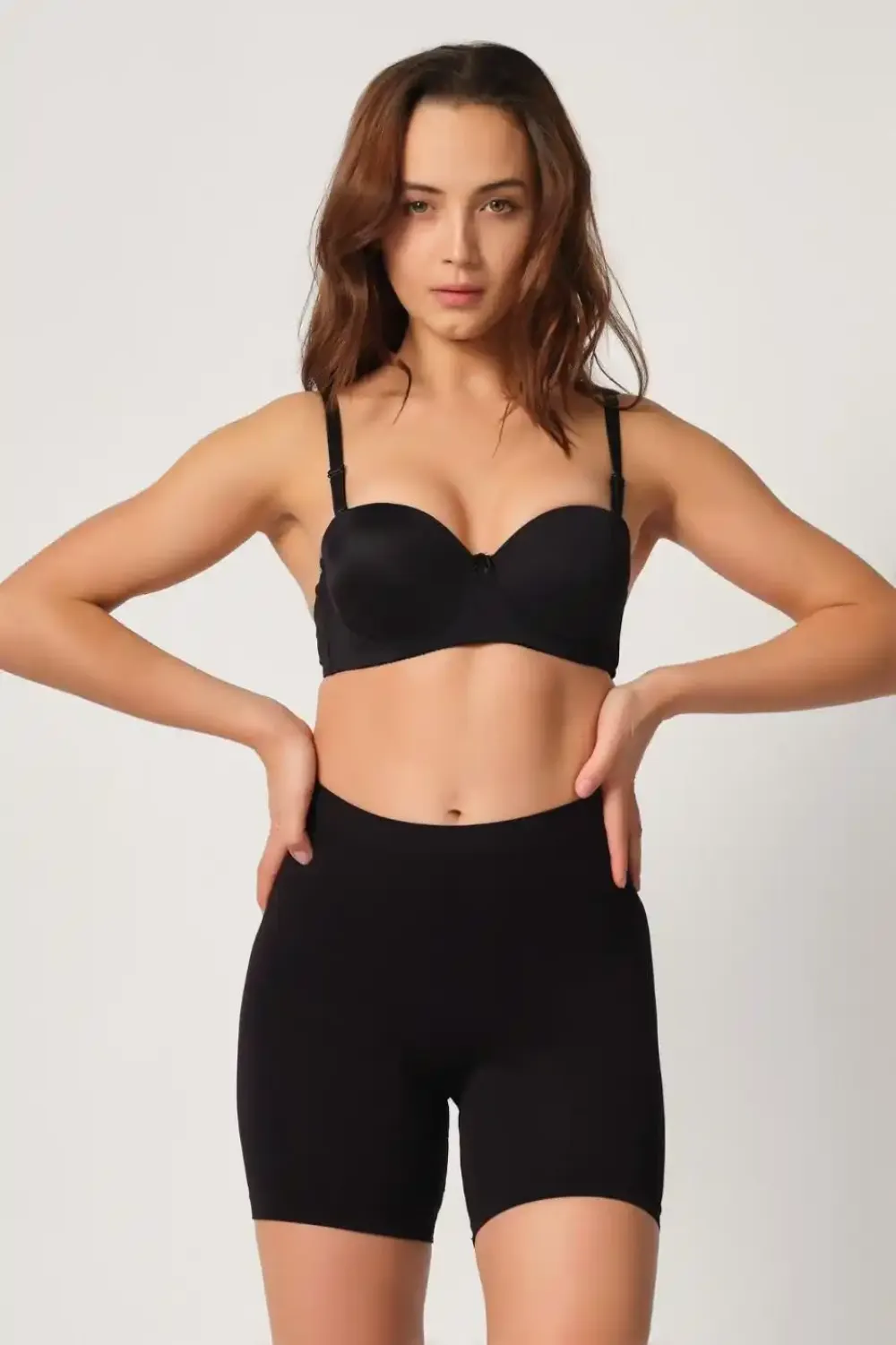 Siyah Soft Paçalı Boxer