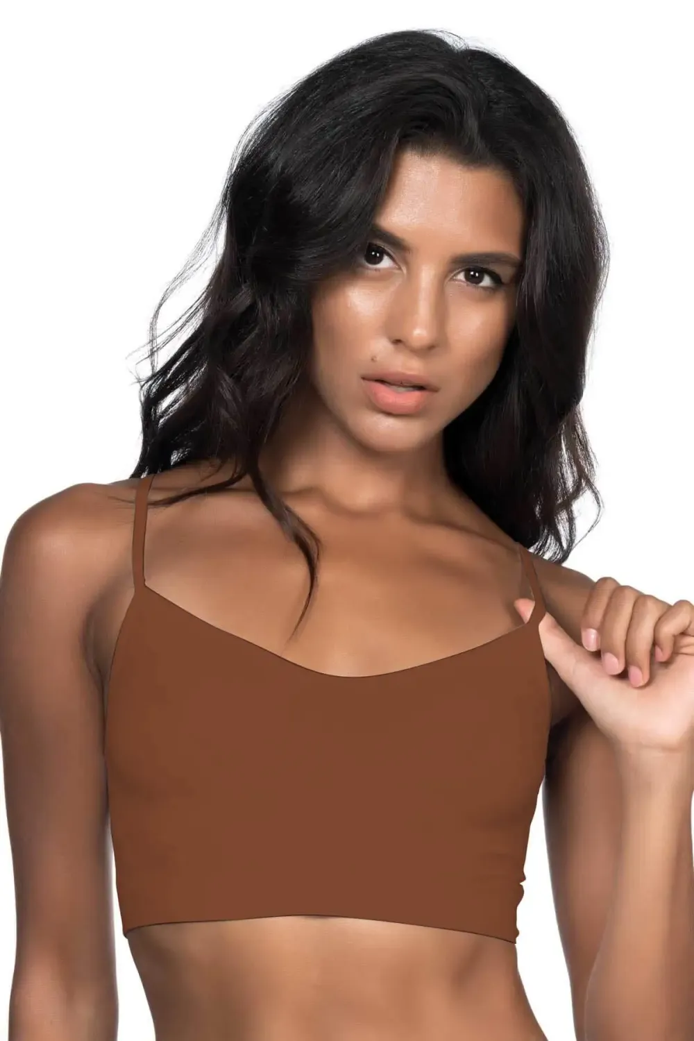 Soft Kahve İp Askı Büstiyer