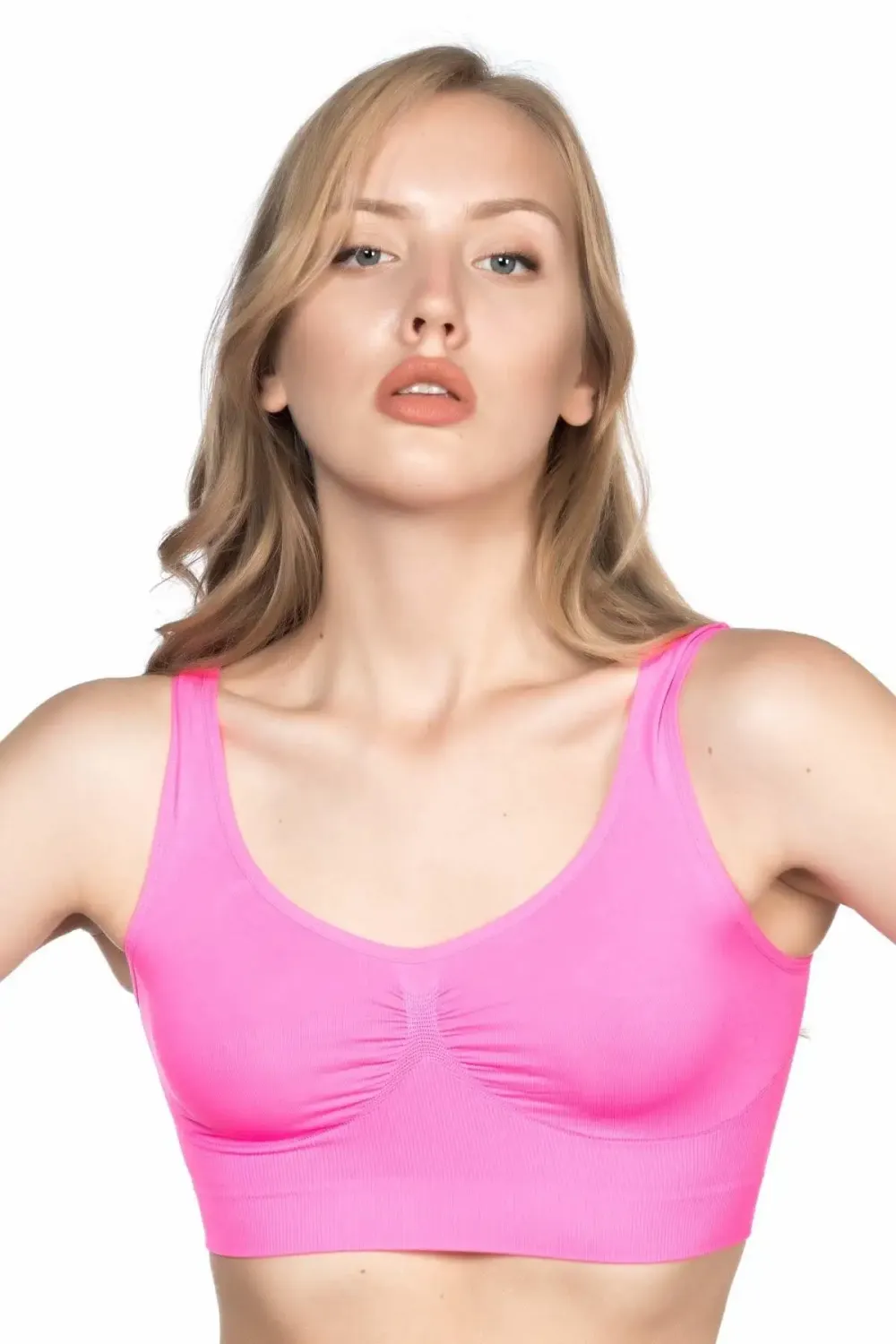 Soft Kalın Neon Fuşya Askı Büstiyer
