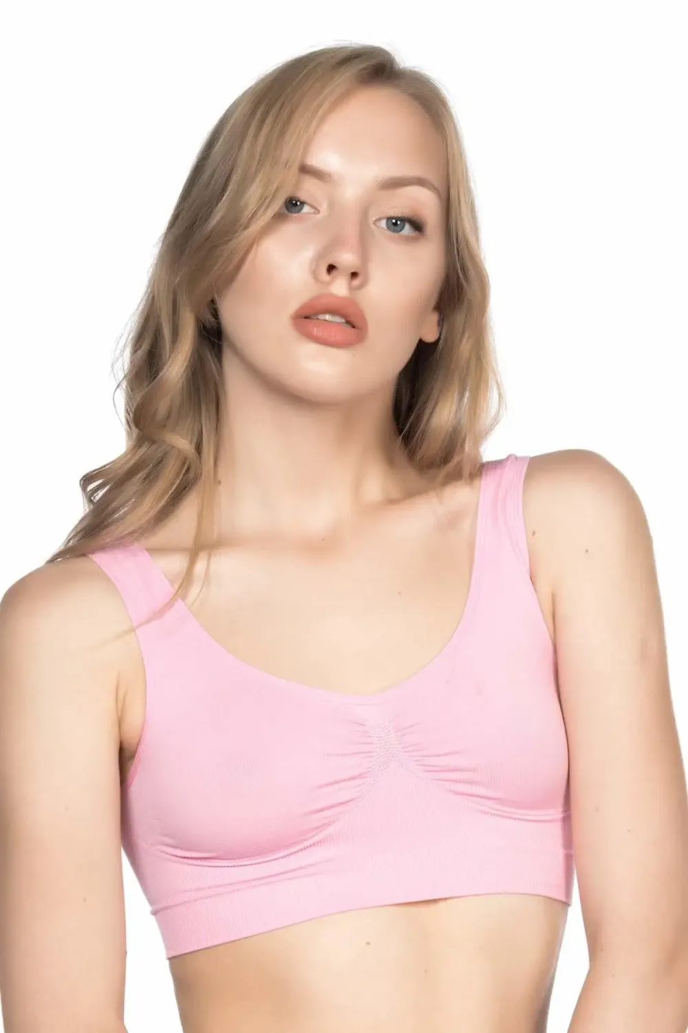 Soft Kalın Pembe Askı Büstiyer