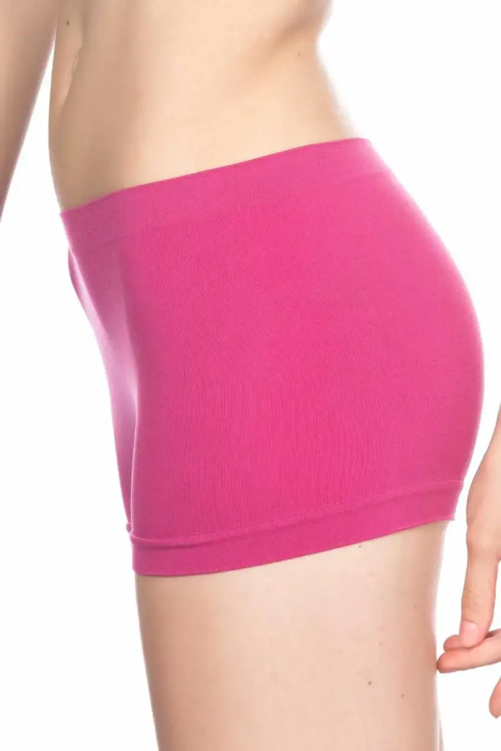 Dikişsiz Şort Form Soft Mürdüm Boxer