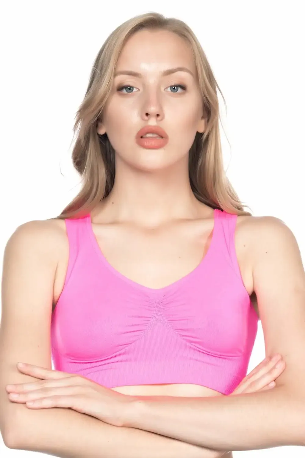 Soft Neon Fuşya Sporcu Büstiyer