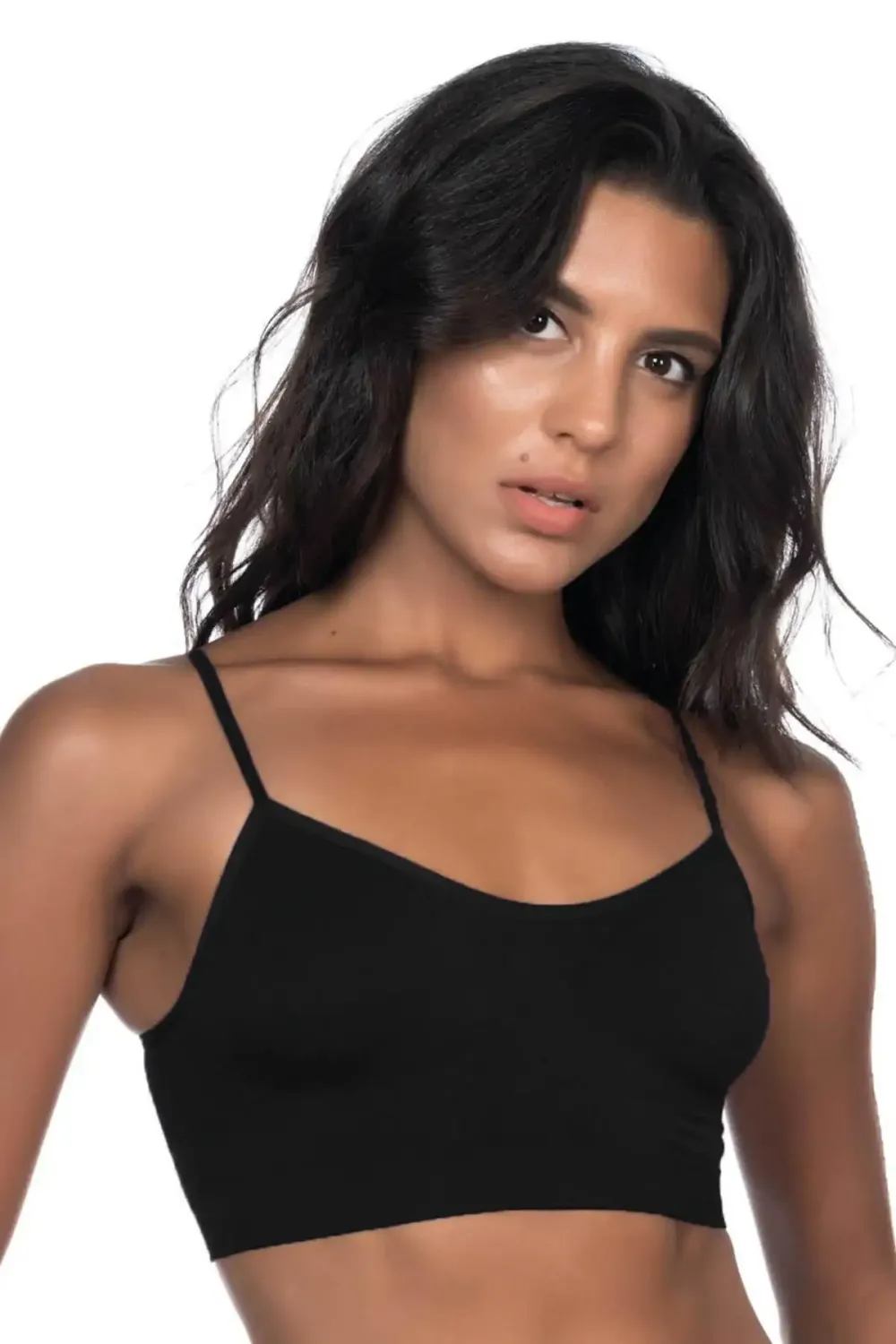 Siyah Soft Balensiz İp Askı Büstiyer