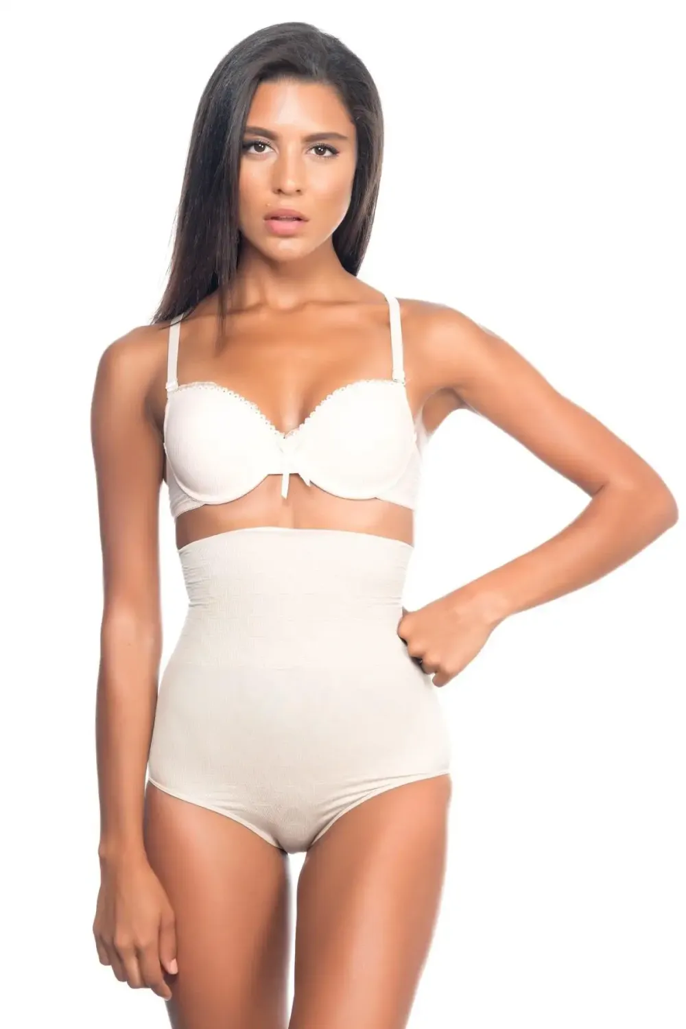 Ekstra Yüksek Bel Slip Ten Rengi Korse