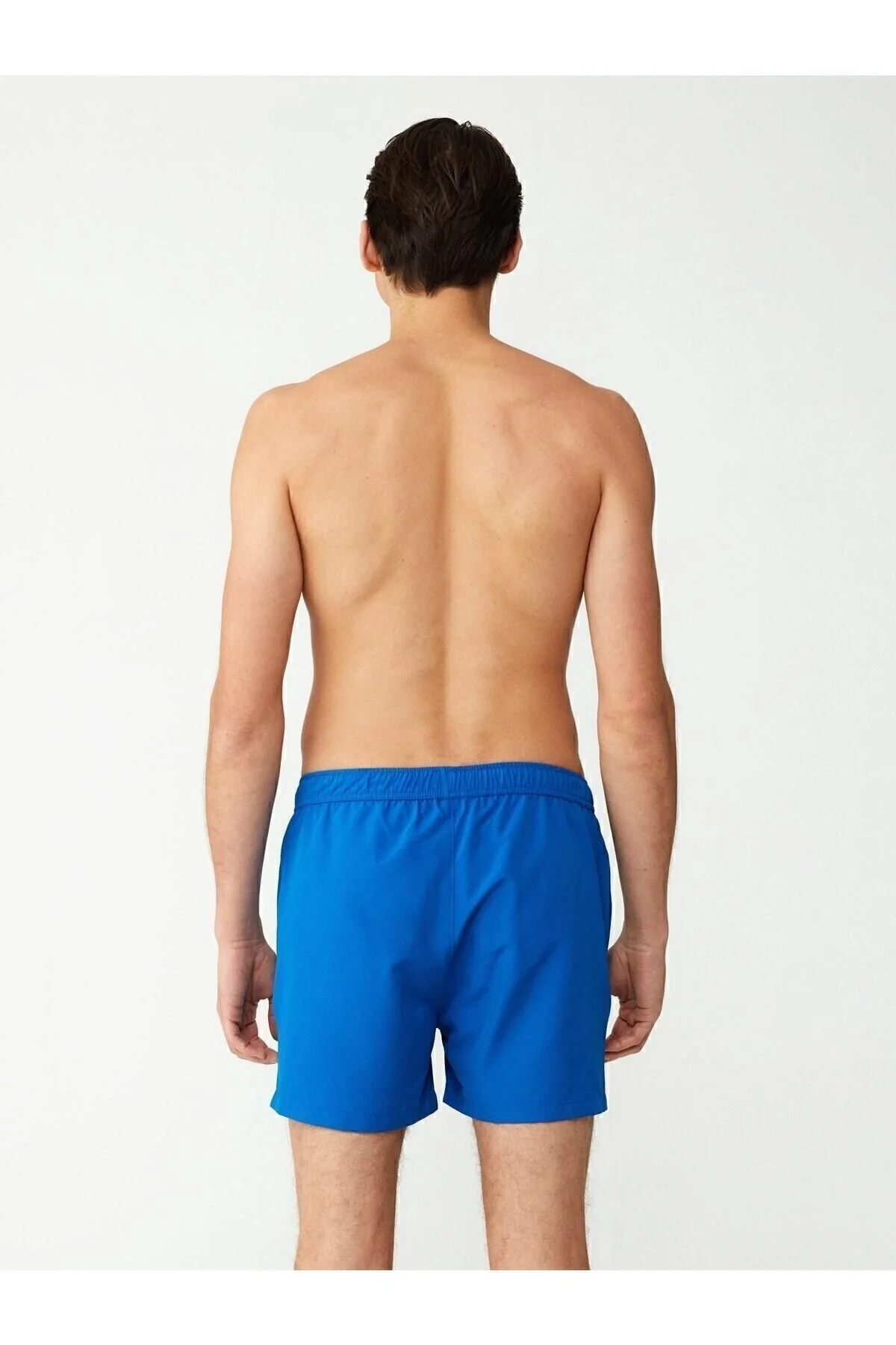Saks Polyester Fermuar Cepli Logo Şerit Detaylı Bağcıklı Erkek Orta Boy Deniz Şortu U.S. Polo Assn.