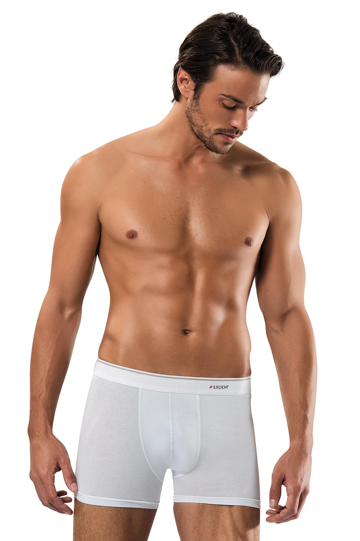Siyah Beyaz Gri Pamuk Elastan Erkek 3'lü Boxer