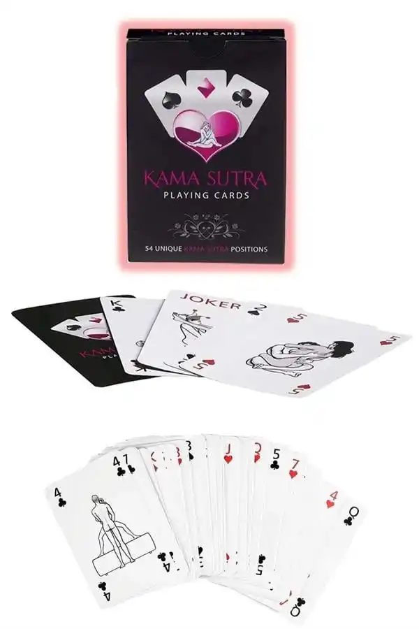 Beyaz Kağıt Kama Sutra Pozisyonlu Fantezi Oyun Kartı
