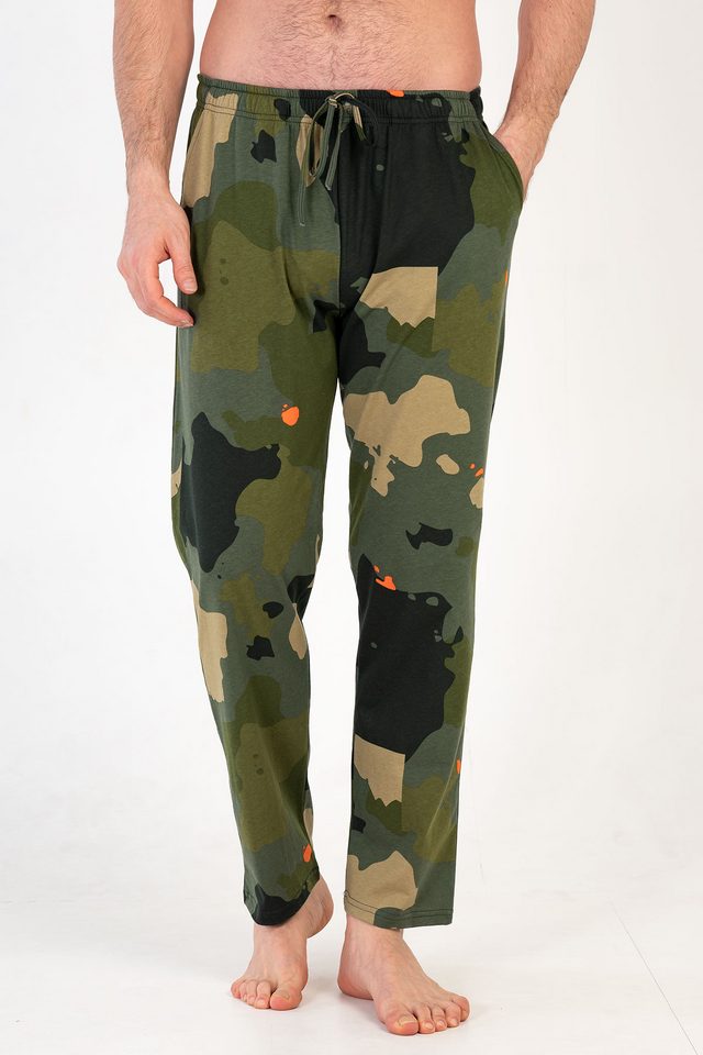 Cepli Erkek Tek Alt Kamuflaj Pijama