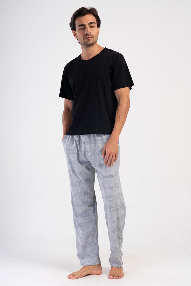 Erkek Gri Suprem Cepli Tek Pijama Altı 