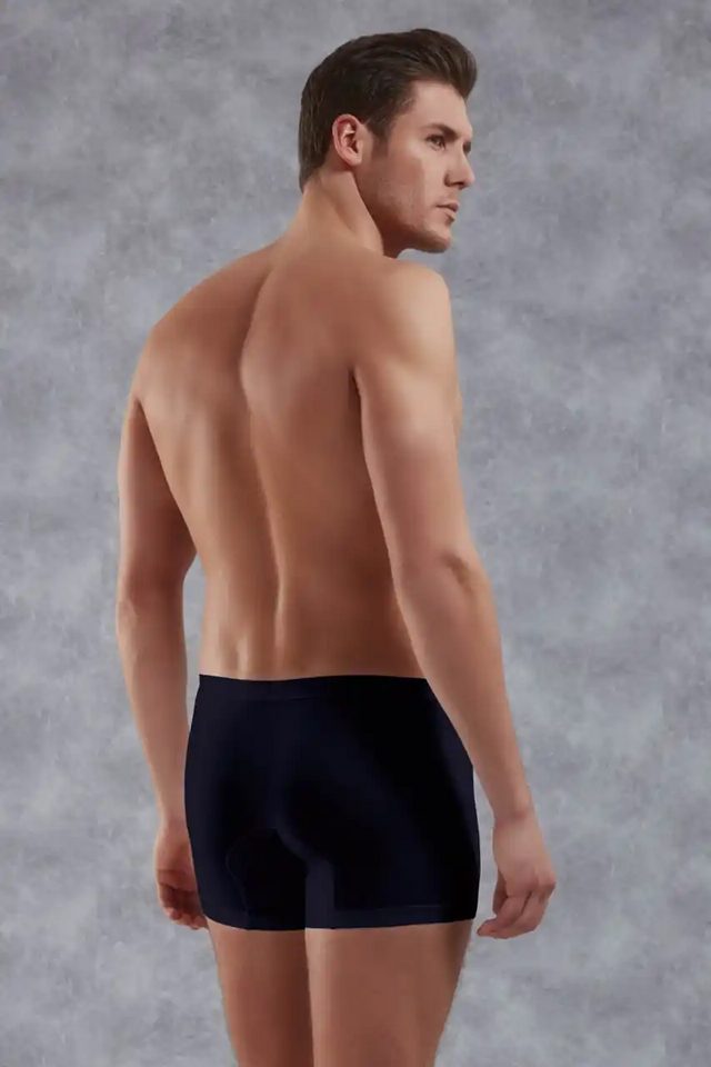 Erkek Lacivert Modal Torbalı İnce Bel Bantlı Normal Paça Boxer 