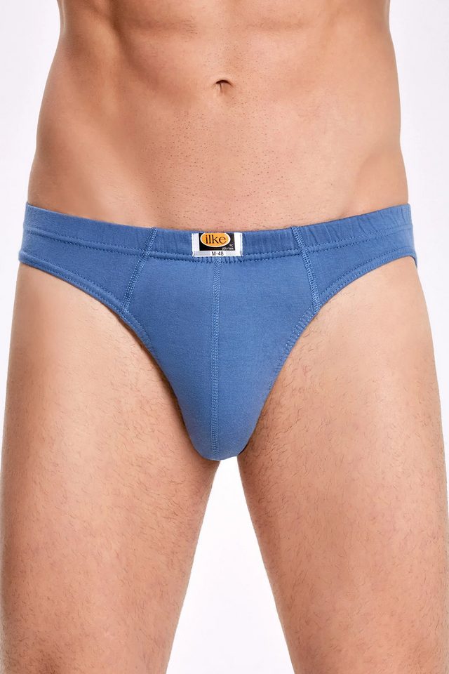 Erkek Mavi Lacivert Siyah Pamuk Spor Slip 3'lü