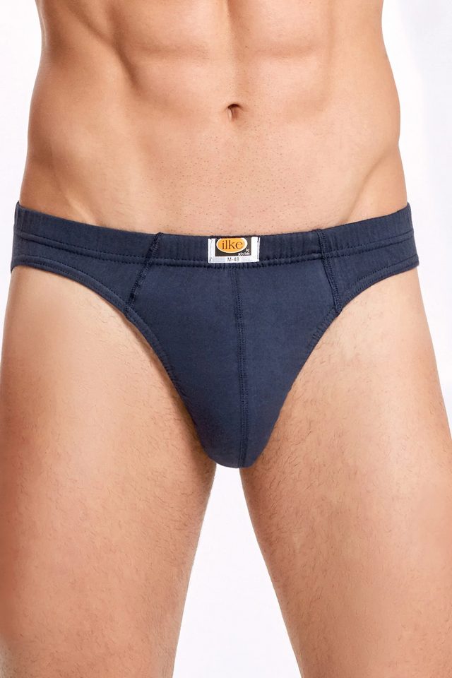 Erkek Mavi Lacivert Siyah Pamuk Spor Slip 3'lü