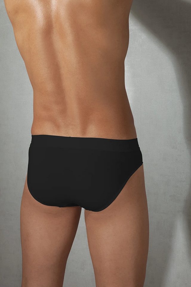Erkek Modal Pamuklu Siyah Lastik Bel Slip Külot