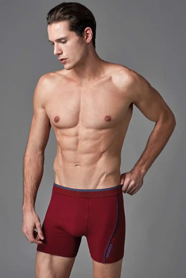 Erkek Pamuk Elastan Karışımlı Slim Boxer