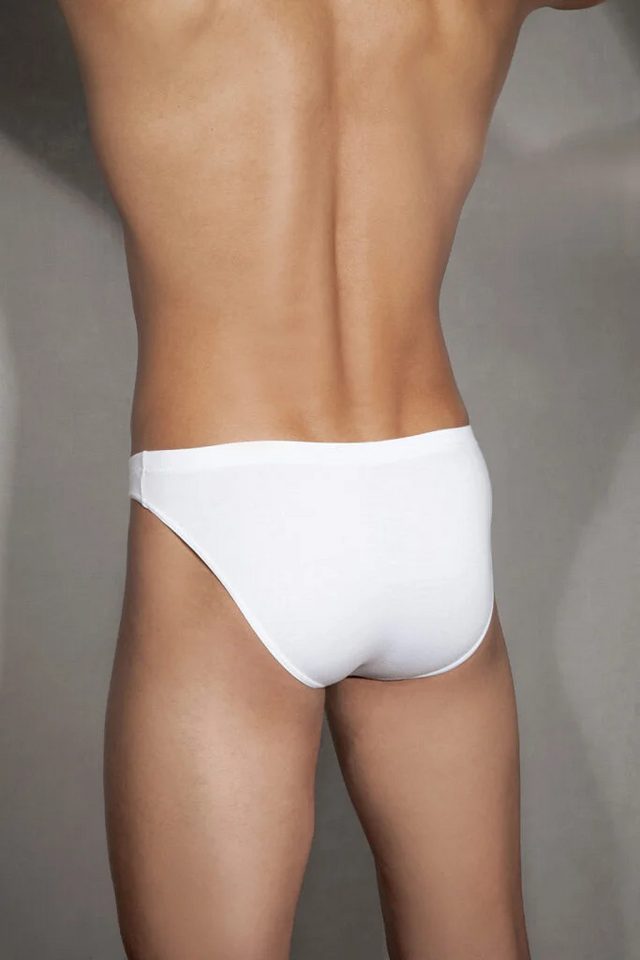 Erkek Pamuklu Beyaz Düşük Bel Slip Külot