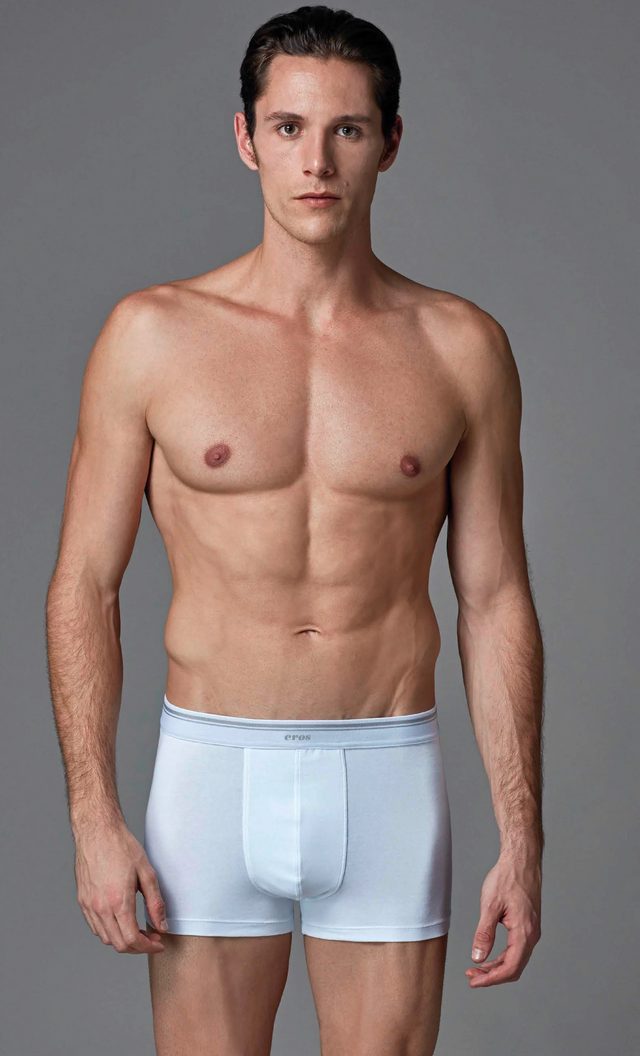 Erkek Siyah Beyaz Compact 2'li Boxer