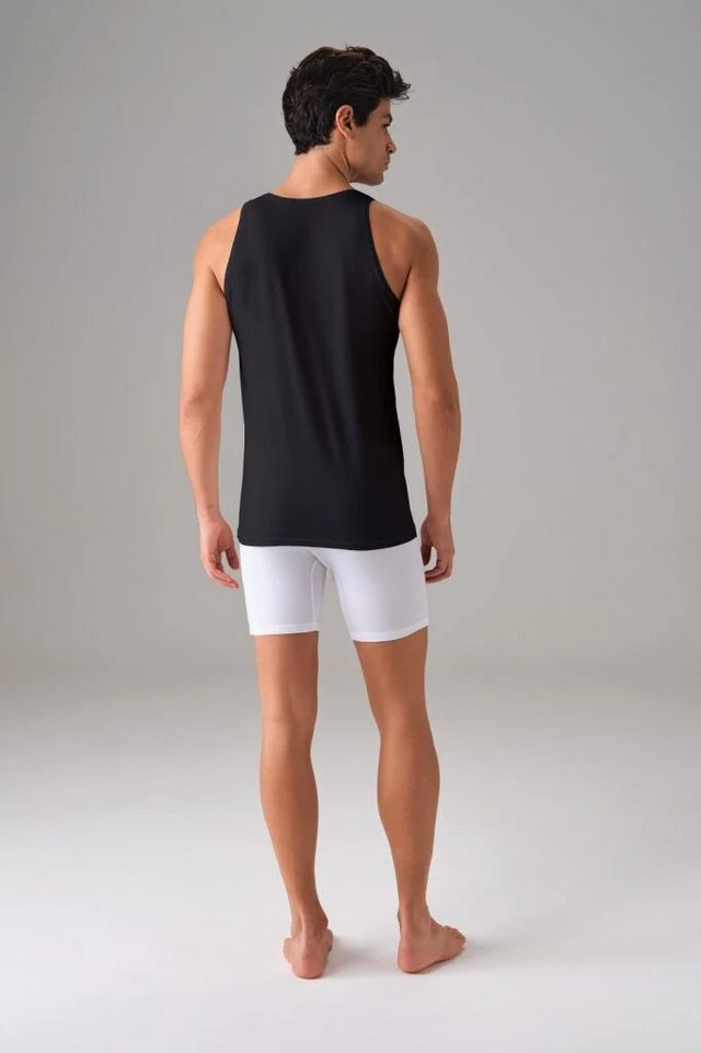 Erkek Siyah Pamuklu Slim Fit Atlet