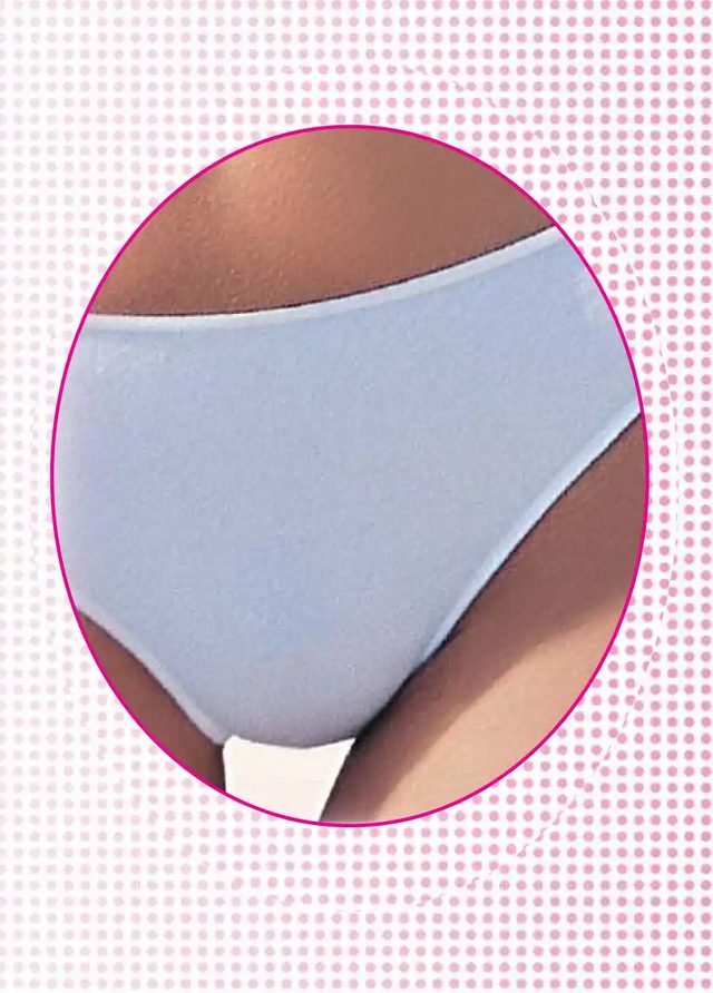 Kadın Beyaz Gizli Lastikli İz Yapmayan Modal Slip Külot