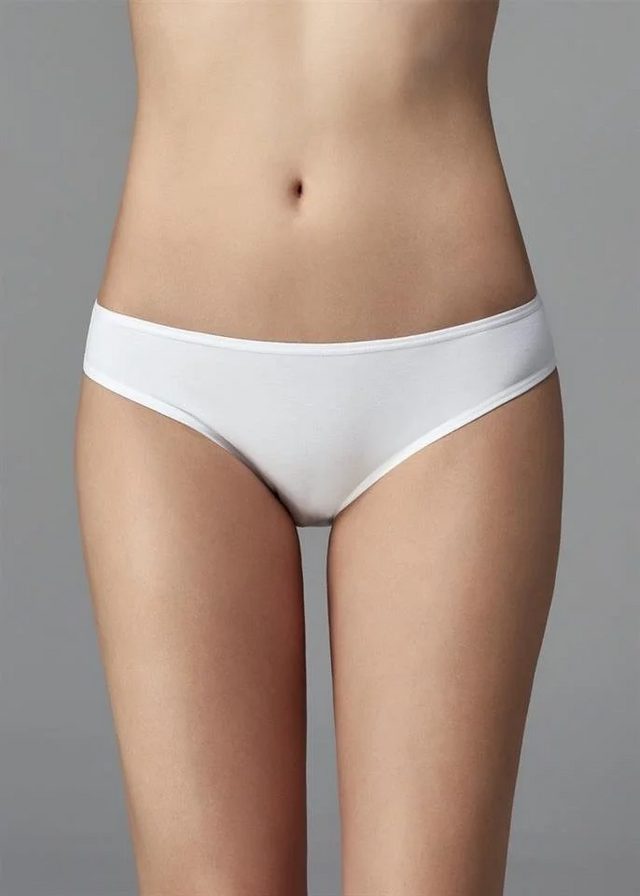 Kadın Beyaz Ten Siyah 5'li Düşük Bel Slip Külot