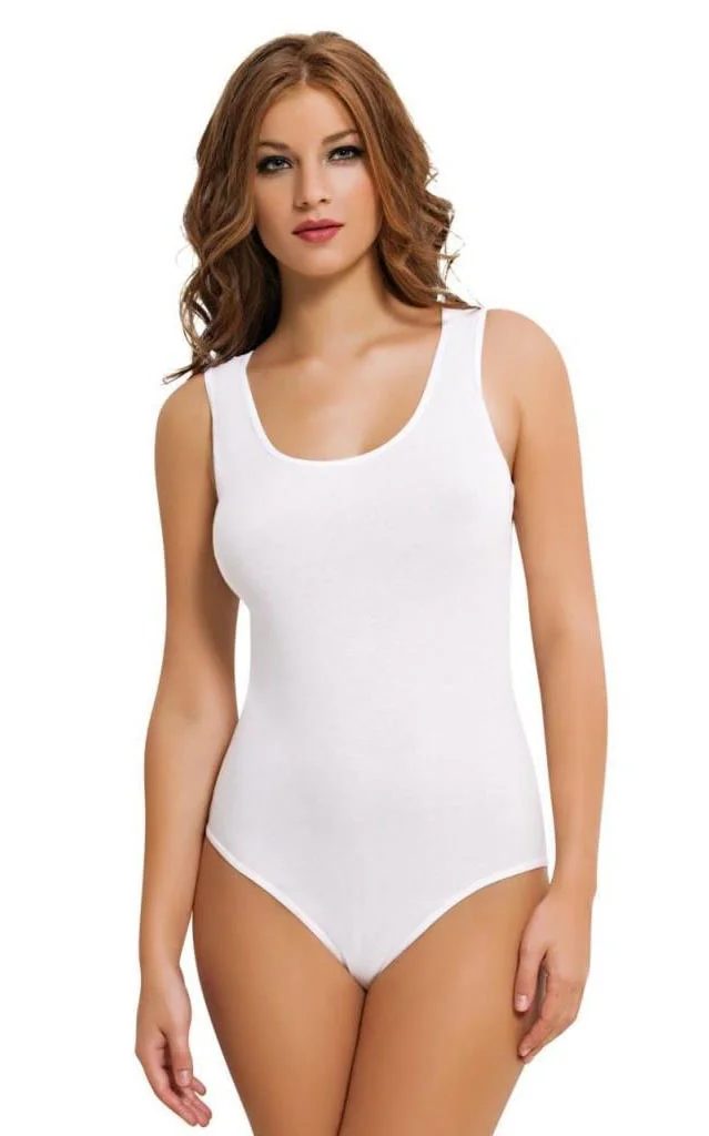 Kadın Geniş Askılı Çıtçıtlı Body Atlet