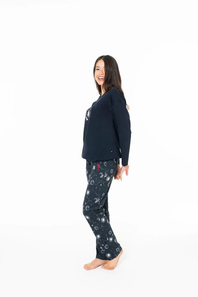 Kadın Lacivert Pijama Takım U.S. Polo Assn.