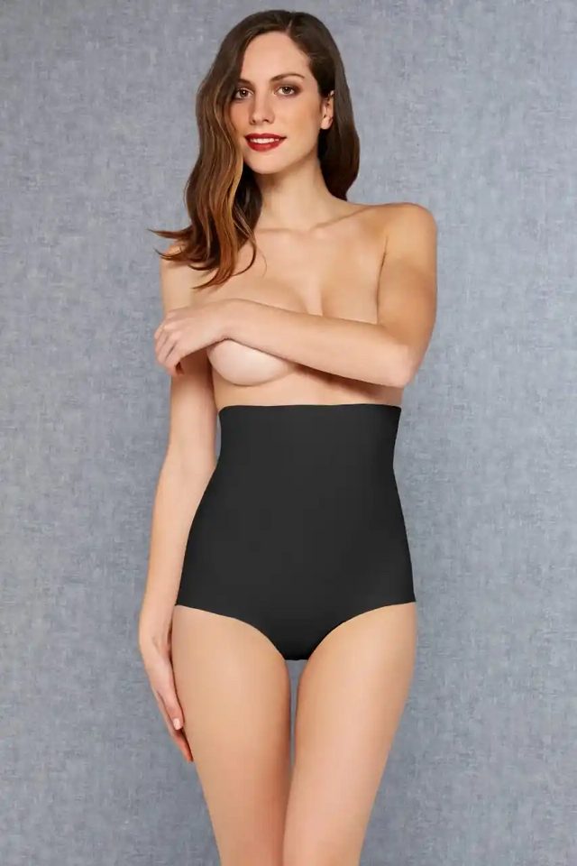 Kadın Pamuklu Siyah Slip Korse 