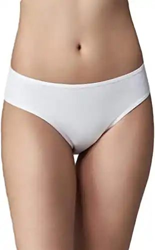 Kadın Siyah Beyaz Ten 5'li Klasik Slip Külot