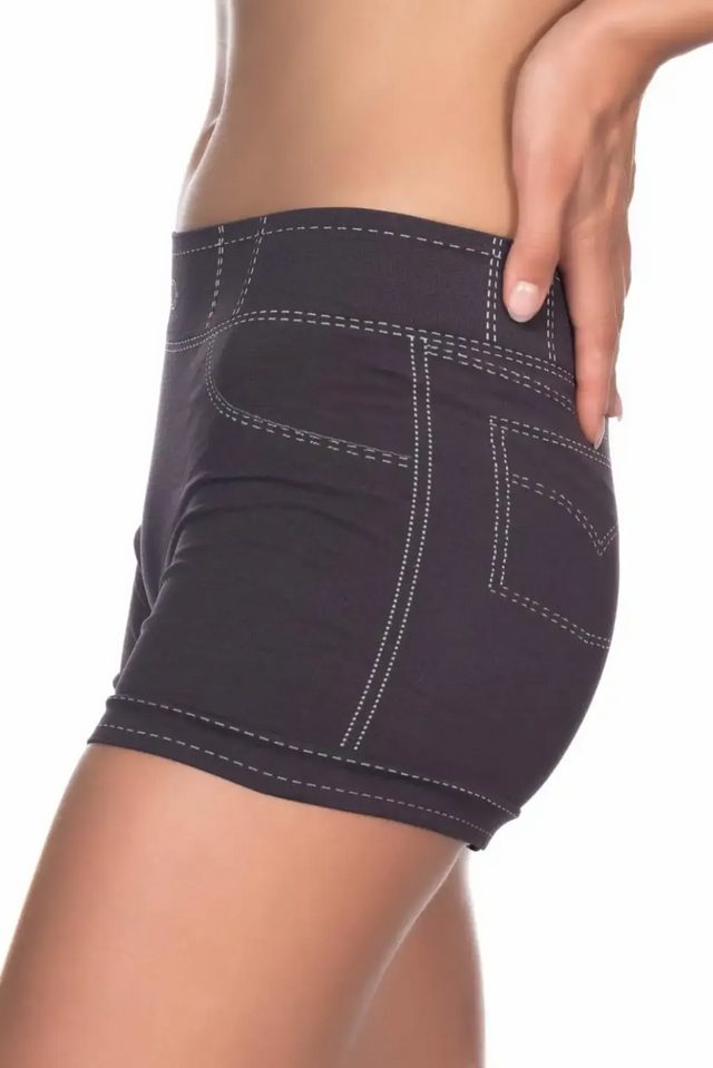 Antrasit Soft Kot Görünümlü Boxer